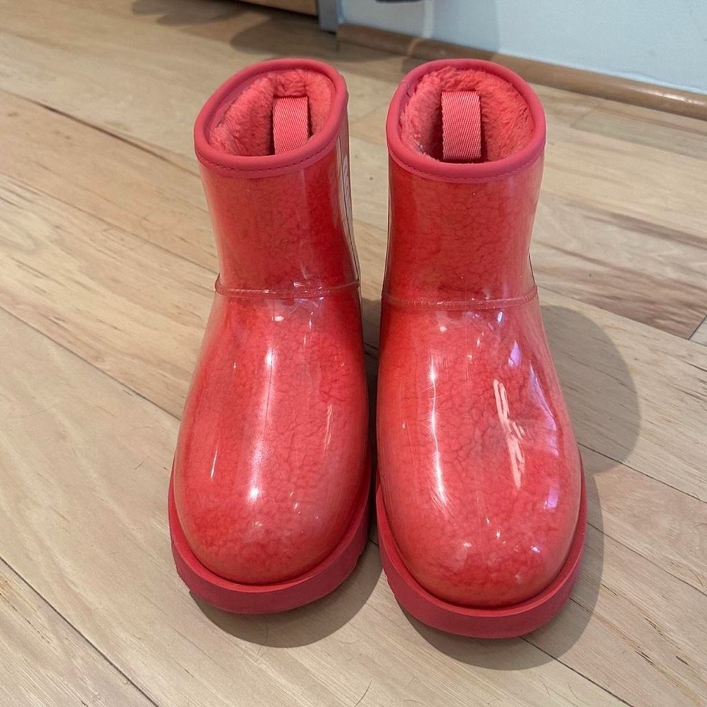 UGG Women's Pink Weatherproof Ankle Boots